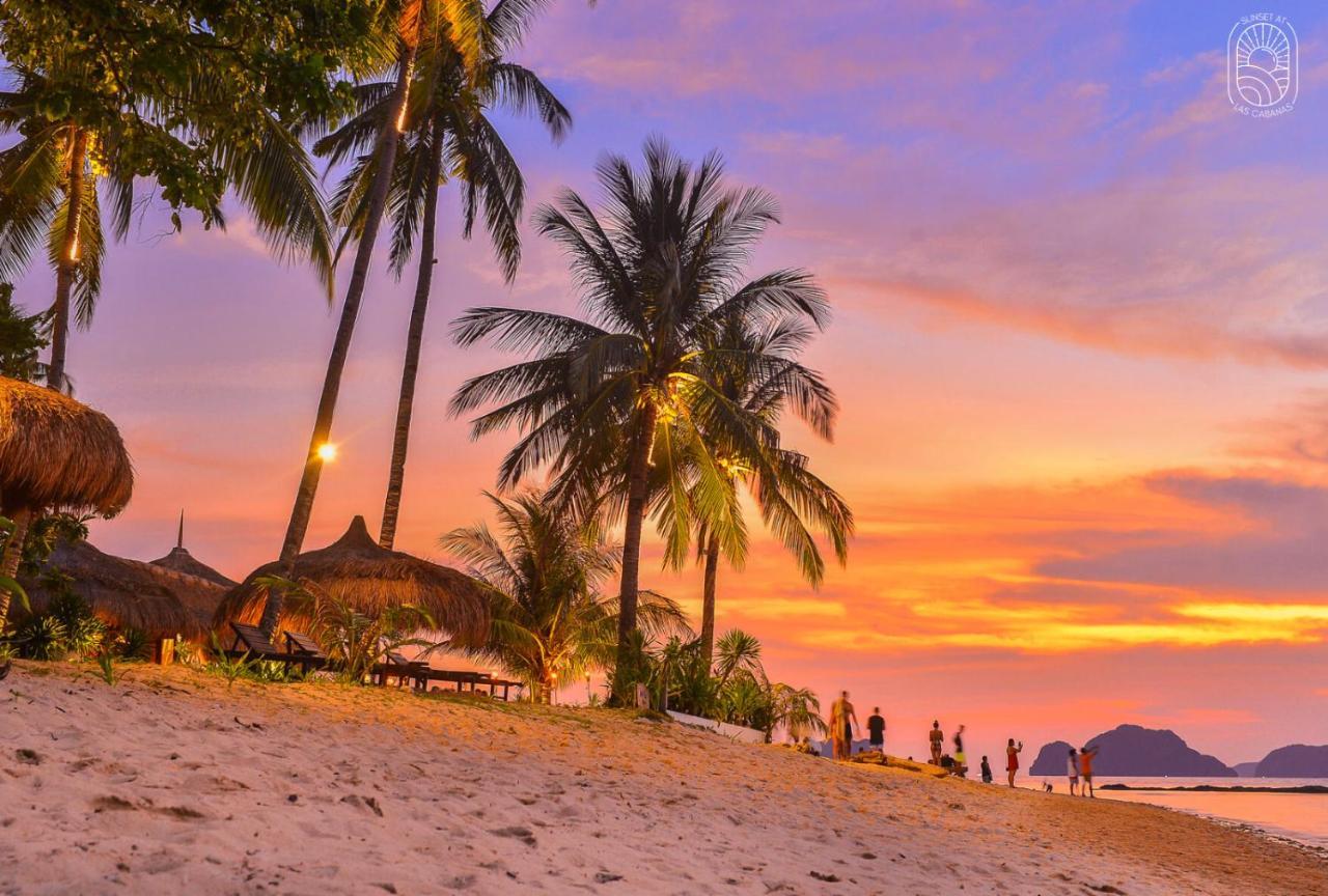 Sunset At Las Cabanas El Nido Luaran gambar